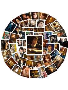 Monogram Warner Bros مجموعة ملصقات زخرفية رسمية مرخصة من هاري بوتر 50 ورقة شخصيات أنمي مقاومة للماء قابلة للإزالة سهلة التقشير أدوات مكتبية هدية عيد ميلاد وارنر بروس - A - مشاهدة 2