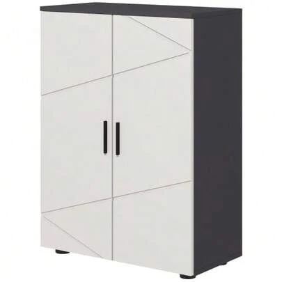 Bathroom Cabinet, Side Cabinet With Double Doors, Bathroom Cabinet With Adjustable Shelves, Storage Cabinet For Living Room, 60 X 30 X 82 Cm, Grey