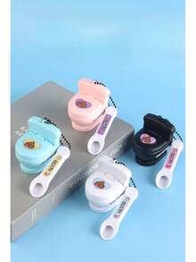 1pc Funny Prank Toilet Feeding Keychain, Novelty Scooper Owner Hanging Decor, Retractable Feeding Cycle Gift - Multicolor - View 12