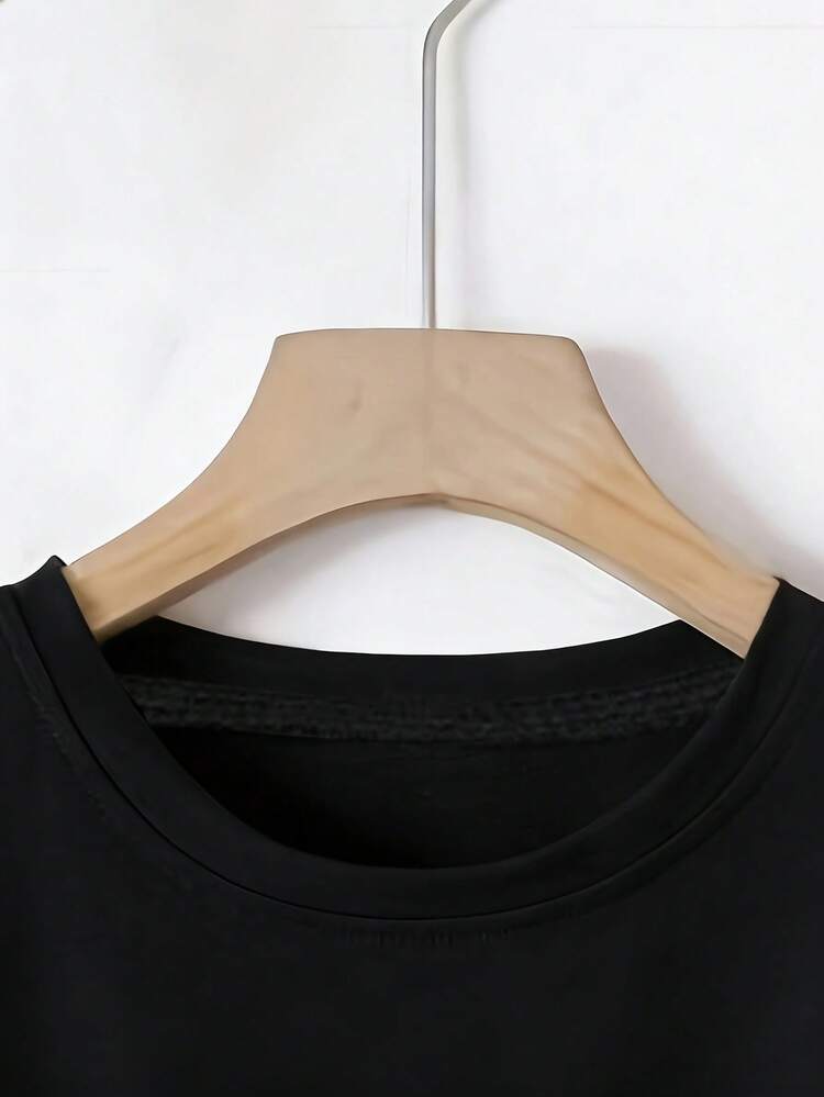 Camiseta Gráfica Marrón para Mujer "PROSECCO MOOD" - Estampado Divertido y Bonito, Ideal para Brunch de Verano, Días en la Playa y Reuniones con Amigos - Atuendo Casual a la Moda en Tonos Tierra, Ropa Deportiva de Verano para Mujer - Negro - Añade 5