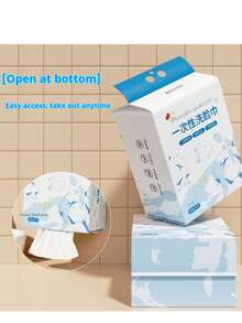 Khăn mặt dùng một lần 600g, siêu dày, kiểu treo kéo, chất liệu cotton, thích hợp sử dụng trong gia đình, cả khô và ướt. - Khăn mặt treo tường - Cỡ lớn và dày - Xem 5