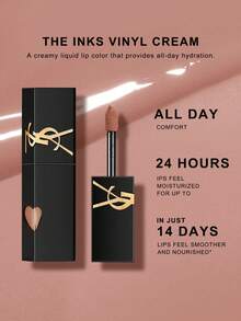Yves Saint Laurent Son kem bóng YSL THE INKS VINYL CREAM HIGH SHINE LIP STAIN -443 POP THE NUDE- 5.5ml/0.18 fl oz - #443 - Xem 3