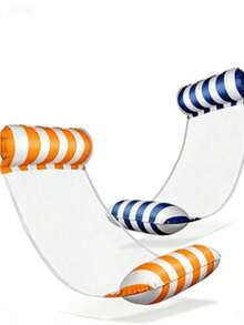 Ghế võng bơm hơi dành cho 2 người - Chất liệu PVC bền, phao bơi bơm hơi sọc có thể gấp gọn, thích hợp cho các bữa tiệc bể bơi và quà tặng mùa hè. - Phiên bản nâng cấp - Xem 5