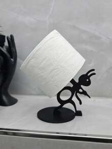 1个趣味蚂蚁造型纸巾盒架 - 实用又美观，适用于办公室、家庭浴室或任何洗手间 - 多色 - 查看 3