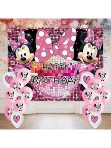 34pcs Mouse Shaped Foil Balloon Set, Latex Balloons, Birthday Party Decorations, Suitable For Birthday Party, Mother's Day, Graduation Ceremony, Party, Holiday, Daily Gathering, Back To School Season, Christmas Party And Other Occasions - Multicolor - View 11