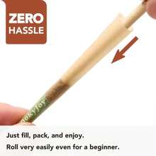 SmokyJoy Cones Rolling Papers Pre Rolled Pop Cone 1 1_4 Size - 4 Flavor Preroll Pre Rolls Paper With Filter Tips And Packing Tubes Included, 24 Pack - White - View 6