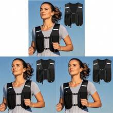 3/2/1pc Outdoor Hiking Backpack, Outdoor Cycling Backpack, Cross-Country Running Hiking Backpack Vest, Lightweight Women's Sports Vest (Multiple Colors Available), Multifunctional Lightweight Storage Equipment Women's Chest Bag, Convenient For Carrying Water Bottles And Phones During Exercise, Unisex Sports Vest, Fitness Hiking Running Gear, Phone And Water Bottle Storage Backpack, - Adjustable Shoulder Straps, Zippered Compartments, Mesh Back Design, Suitable For Running, Hiking And Fitness - Black, Breathable, Selected Camping Equipment. - Multicolor - View 13