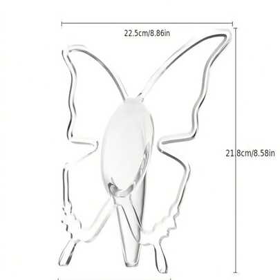 1 pieza Jarrón de mariposa transparente minimalista moderno, jarrón de flores de acrílico elegante para decoración, adecuado para cumpleaños, bodas, Día de San Valentín, puede contener rosas, hortensias, margaritas, ligero y duradero, aplicable para decoración del hogar, sala de estar, comedor, dormitorio