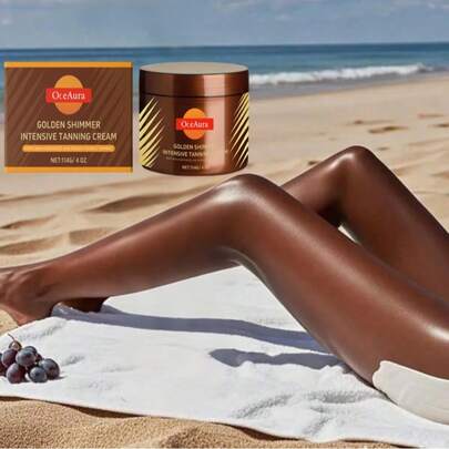 OceAura Shimmering Bronzing Body Lotion 114g – Glow Boosting Self Tanner For Even, Radiant Summer Tan, Deep Hydration & Skin Nourishment,Gifts For Men And Women Suitable For Mother's Day, Father's Day, Birthdays, Weddings And Parties,Skin Care Sets,Makeup,Skin Care,Travel Essential,Quick Ship Items,Free Shipping