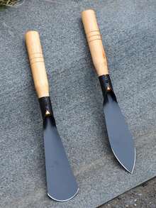 Bộ 2/1 cái bay cầm tay bằng kim loại bền chắc, kiểu đầu phẳng và đầu nhọn, thích hợp cho làm vườn, làm cỏ, đào đất, cấy ghép và trồng cây - Dụng cụ làm vườn tiện lợi - Nhiều màu - Xem 4