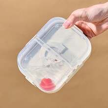 Hộp cơm bento nhựa trong suốt hai lớp kèm đĩa đựng nước chấm và dụng cụ ăn uống, kín hơi và chống rò rỉ, hộp đựng trái cây, salad, thức ăn, hộp đựng cơm trưa tái sử dụng, phù hợp cho học sinh và người lớn sử dụng ở trường, văn phòng, du lịch, cắm trại, dã ngoại và khi đi học. - Nhiều màu - Xem 8