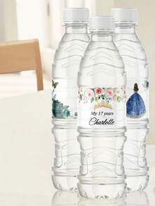 1-30 pièces Étiquettes personnalisées pour bouteilles d'eau , Autocollants d'emballage personnalisés avec texte personnalisable - Captez le moment du passage à 16 ans. Disponibles dans une variété de styles, ces étiquettes sont parfaites pour orner les bouteilles d'eau dans la zone des boissons des fêtes de passage à l'âge adulte. - Multicolore - Voir 5