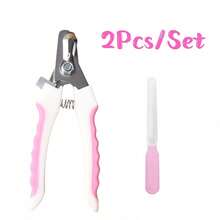 Professional Pet Nail Clippers, With Protective Device To Prevent Over-Trimming, Suitable For Medium To Large Dogs And Cats, Includes Nail File - A - View 12