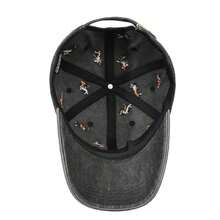 Mũ lưỡi trai mềm mại thêu hình chó săn Đức lông ngắn, mũ cotton hình voi, kiểu dáng unisex. - Nhiều màu - Xem 2