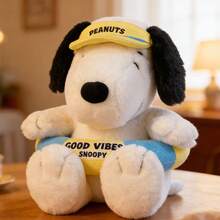 Miniso Diario Marino Snoopy Snoopy Sentado Aro de Natación / Estilo Bronceado Tamaño 12 Muñeca, Diseño de Dibujos Animados Lindo, Adorno de Hogar Encantador, Regalo de Cumpleaños Perfecto, Material de Poliéster (1 pieza) - Multicolor - Ver 3
