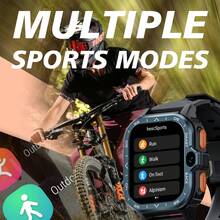 LOKMAT APPLLP 4 MAX 智能手表，配备 2.02 英寸高清显示屏、高清双摄像头，兼容安卓和 iOS 系统，支持 2G/3G/4G/5G SIM 卡，支持独立通话、移动数据、Wi-Fi、APP 通知、提醒、第三方应用下载，运行安卓系统。 - 查看 9