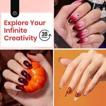Beetles Top Coat Base Gel & Nail Glue Set-3Pcs No Wipe Top Coat Gel Nail Polish & Base Coat With 9 In 1 Nail Glue Shine Effect Long Lasting Soak Off Uv Light Lamp Diy Nail Gifts For Women & Girls - 2PCS 15ML Nail Glue and Blooming Gel - 查看 7