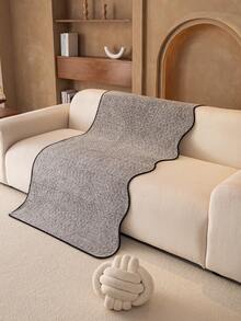 1 buah Sarung Bantal Sofa Chenille Warna Polos, Motif Bunga Bintang Minimalis, Pelindung Sofa Anti Selip dan Anti Gores, Dekorasi Rumah untuk Semua Musim, Cocok untuk Sofa 1/2/3/4 Dudukan - Grey - View 6