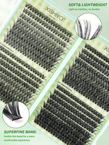 640片装豪华假睫毛套装,浓密纤长,30D+40D+50D+60D/50D+60D+80D+100D,8-16毫米,DIY睫毛套装,超浓密,自然逼真,超柔软轻盈,可重复使用,单根仿貂毛睫毛,适合居家、日常、婚礼、约会、派对、音乐节、圣诞节等各种场合。 - 查看 8