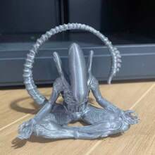 1件装 铁血战士冥想摆件，独特氛围外星人装饰，创意设计，打造个性化氛围，适合收藏、园艺、瑜伽、圣诞节、生日礼物 - 黑 - 查看 14