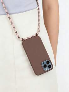 棕色斜挎手机壳，耐用带挂绳，兼容 17/17Pro/17ProMax、16/16Pro/16ProMax、15/15Pro/15ProMax、14/13/12/11、11/13/14 Pro Max，防水、防震、防摔、防刮擦，方便携带。 - 咖啡棕 - 查看 5