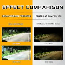 TOAUTO 2 bóng đèn LED H11 9005 dùng cho đèn sương mù ô tô, đèn pha xe máy DRL, đèn pha tự động 6000K - A - Xem 10