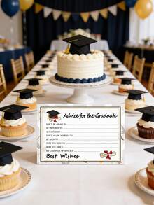 50 tấm thiệp chúc mừng tốt nghiệp - In những thông điệp và câu nói truyền cảm hứng - Nhằm củng cố tình bạn giữa các bạn tốt nghiệp. Thích hợp sử dụng trong các bữa tiệc tốt nghiệp, họp lớp và nhiều hoạt động theo chủ đề khác nhau như đạo cụ trò chơi tương tác vui nhộn. - Một kích cỡ phù hợp cho tất cả - Xem 4