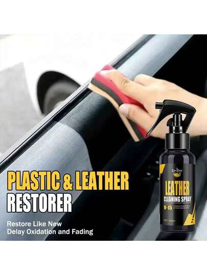 Car Interior Cleaning Spray - Leather Seat, Center Console And Dashboard Care And Maintenance Liquid - Interior Restoration And Coating Agent - Repair Solution For Cars, Motorcycles And Electric Vehicles - Leather Care - Car Cleaning Products - Car Accessories - Give Your Beloved Vehicle A Brand New Look!