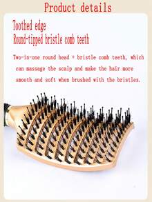 1pc Cross-Border Hot-Selling Air Brush. Suitable For Men And Women To Massage The Scalp And Meridians. Coffee Fragrance, Anti-Static, Fluffy Hair Brush For Home Use, Can Be Used As A Gift. Multiple Colors Available.,Summer,Holiday,Travel Hair Styling Kit Hair Tool Kit - Multicolor - View 4