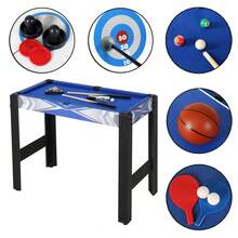 HLC Table de jeu combinée - Bleu azur - Voir 4