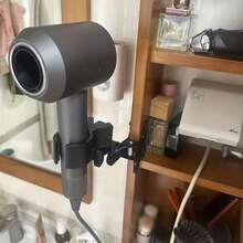 Metal Hair Dryer Holder, Strong Grip, Floating Bathroom Rack For Hair Dryer Storage, Hands-Free Use, No More Worries About Dropping - Multicolor - View 8