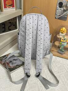 Ba lô chấm bi thời thượng, cặp sách học sinh màu xanh nhạt tươi tắn, túi đựng laptop du lịch thường ngày. - A - Xem 4