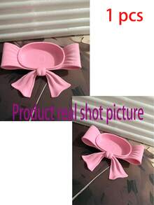 1 khay đựng trang sức nơ hồng, hộp đựng trang sức nơ nữ tính, phụ kiện trang trí bàn làm việc, hộp đựng đồ trang điểm. - Nhiều màu - Xem 6