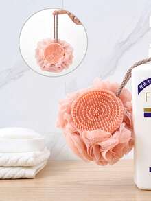 Bàn chải tắm cao cấp 2 trong 1 mềm mại kèm lược và bông tắm massage da đầu. - Nhiều màu - Xem 7