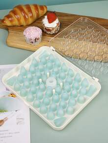 Conjunto de 52 bicos de confeitar de plástico, ferramentas de confeitaria DIY com adaptador, caixa de armazenamento transparente em PS, bicos de confeitar para decoração de bolos, conjunto de bicos para biscoitos e chantilly, armazenamento portátil, estilo Ins, alta qualidade, conjunto completo, kit de confeitaria para iniciantes Ins, ferramentas de confeitaria DIY com adaptador. - Multicolorido - Ver 4