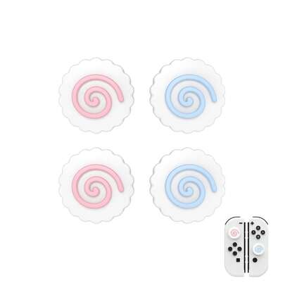  IINE Silicone Joystick Cap, Suitable For Switch 1/OLED/Lite Controller, Thumb Grip, Protective Cover, Joystick Cap, Cute Gaming Accessory