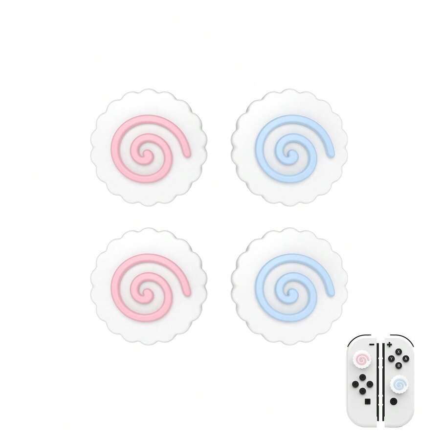IINE 硅胶摇杆帽，适用于 Switch 1/OLED/Lite 手柄，拇指握把，保护套，摇杆帽，可爱游戏配件