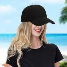 1pc Chef Hat Baseball Cap With Chef Lettering - Lightweight Chef's Hat For Men, Cooking Classes, Restaurants, Themed Parties - Black With Golden Lettering - Easy-Clean Chef's Hat For Chefs & Food Servic - 黑色 - 查看 5