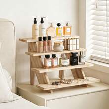 Senmeo Retro Tiered Wooden Display Rack, Tool-Free Installation Multi-Functional Organizer, Ideal For Wedding, Party, Home Storage Of Plants, Cakes & Accessories - View 6
