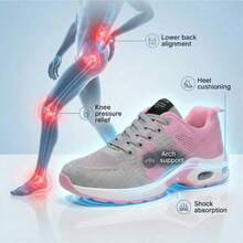 Women's Slip-Resistant Orthopedic Work Sneakers | Arch Support, Wide Toe Box For Nurses, Teachers, Chefs & All-Day Standing Professionals,Runs Half Size Small - 粉色 - 查看 3