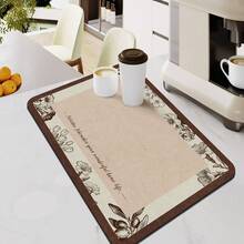 Thảm lót bát đĩa nhà bếp chống thấm nước, thảm máy pha cà phê, tấm lót thấm hút nước, thảm lót bàn ăn chống trượt, thảm thoát nước. - Rỉ Nâu - Xem 12