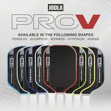 JOOLA Pro V Power Pickleball Paddle 16mm, Co-Branded Racket With Raw Carbon Fiber Textured Surface, Reinforced Frame & Power Core, Excellent Control, Lightweight Design - Agassi - View 4