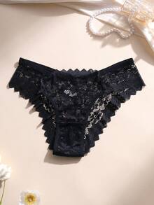 6条装性感蕾丝拼接无缝低腰内裤 - 女士日常及运动瑜伽透气舒适无缝内衣 - 彩色 - 查看 3