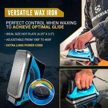 Snowboard And Ski Tuning Kit, With Iron, All - Temp Snowboard Wax, Angled Tuner File - Regular - View 6