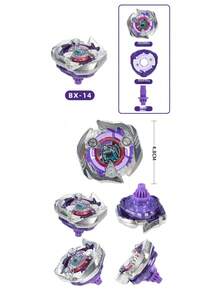 1 pieza Nuevo Lanzamiento Serie X Defensiva Multi-Estilo Peonza de Aleación de Batalla Juguete Fidget (Requiere Ensamblaje Propio) - Multicolor - Ver 9