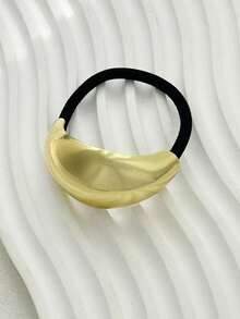 3pcs Women's Gold Metal Headbands, Minimalist Luxury Hair Clips, Elastic Versatile Hair Accessories For Ponytail, Party, Shopping Travel Accessories - Multicolor - View 8