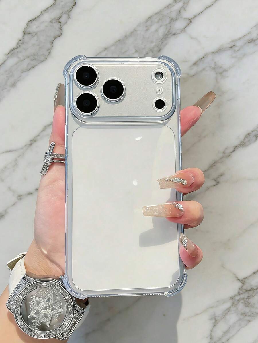 Soft TPU Thick Transparent Full Coverage Phone Case Compatible With IPhone 17/17 Pro/17 Air/17 Pro Max/16 Pro Max/16/15/14/13/12/11, Suitable As Gift For Friends And Family - Clear - View 1