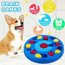 QILP Interactive Dog Puzzle Toy For Smart D IQ Stimn Treat  With Advanced Level 2-3 Design Ow Feeder For Digesn Supp Dule Plastic In Blue - 如圖 - 查看 3