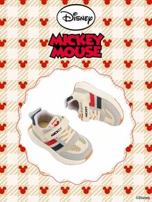 Disney 米奇官方授权联名款 | 一双儿童运动鞋，适合日常、节日、运动和户外活动穿着。穿着舒适贴合脚型，防滑、耐磨、透气。（男童运动鞋、男童板鞋、儿童运动鞋、女童运动鞋、女童板鞋） - 灰色 - 查看 2