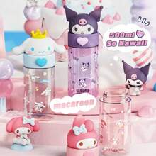Bộ cốc nhựa trong suốt 500ml hình Hello Kitty, Kuromi, Nemo, Nàng Tiên Cá dễ thương của Sanrio, quà tặng cho trẻ em. - Nhiều màu - Xem 1